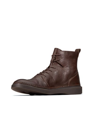 Clarks Leather Hale Rise In Dark Brown Brown For Men Lyst