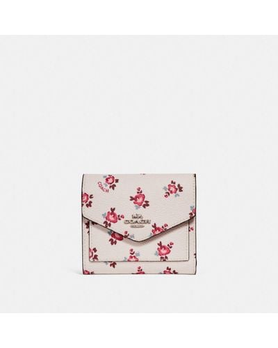 coach wallet with flowers