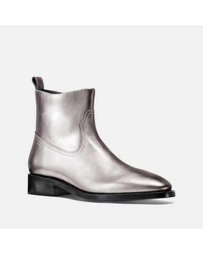 coach grey boots