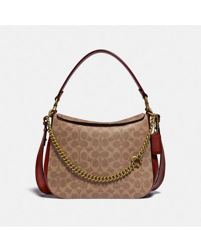 coach signature chain hobo bolsa