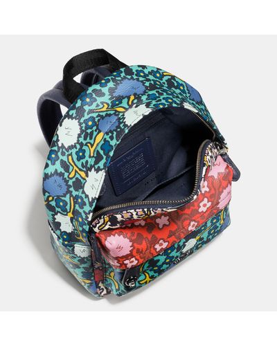 coach floral backpack