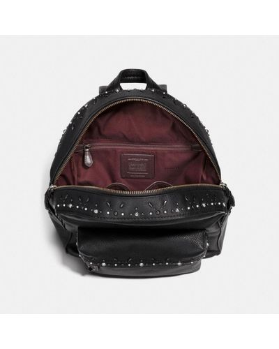 coach campus backpack with rivets