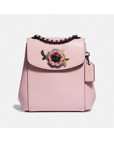 coach rose backpack