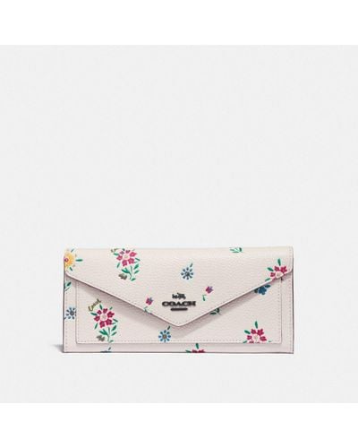 small wallet with wildflower print