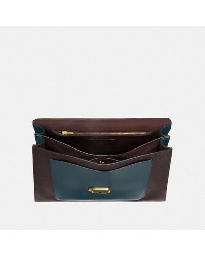 coach tabby top handle colorblock