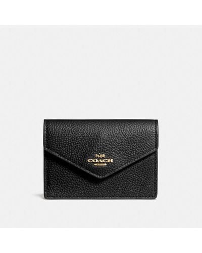 coach card case black