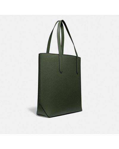 COACH Leather Gotham Tall Tote 34 in Green for Men | Lyst