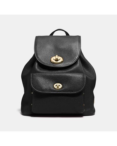 coach turnlock rucksack backpack