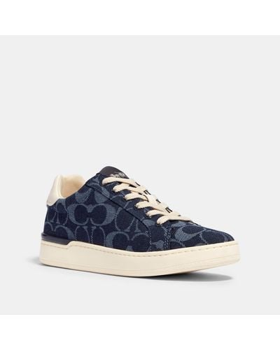 coach denim high top sneakers
