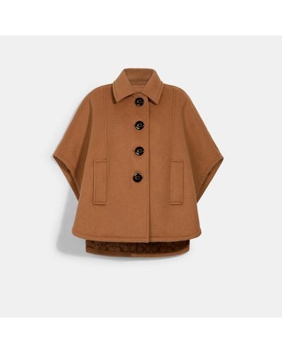 coach cape coat