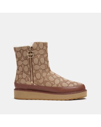 Coach Outlet Isa Boot in Khaki (Natural) - Lyst