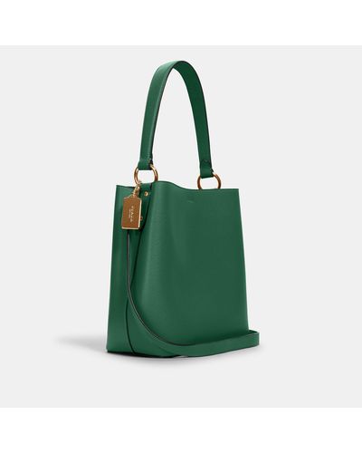green bucket bag