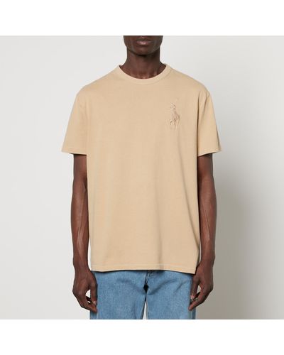 Polo Ralph Lauren Big Pony Cotton T-Shirt - Natural