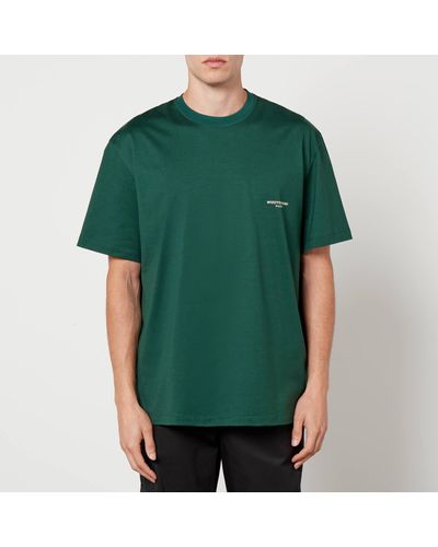 WOOYOUNGMI Logo Cotton-Jersey T-Shirt - Green