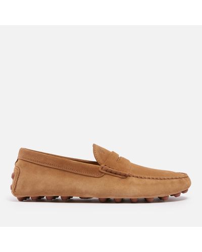 Tod's Gommino Suede Driving Shoes - Brown