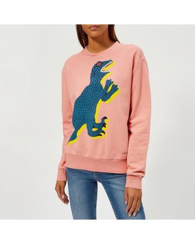 PS by Paul Smith Cotton Women's Dino Sweatshirt in Pink - Lyst