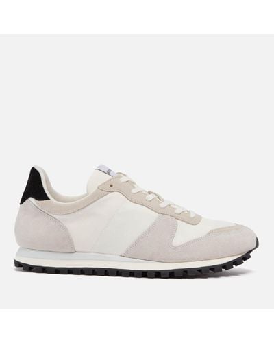 Novesta Marathon Trail Suede And Canvas Sneakers - White