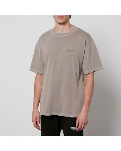 Represent Owner'S Club Cotton T-Shirt - Brown