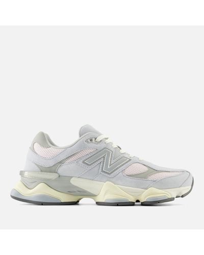 New Balance Suede And Mesh 9060 Sneakers - Gray