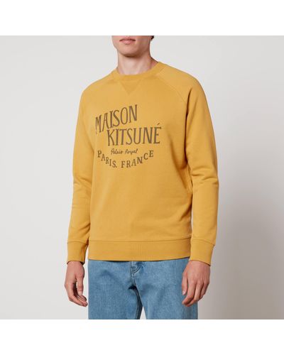 Maison Kitsuné Palais Royal Cotton Sweatshirt - Yellow