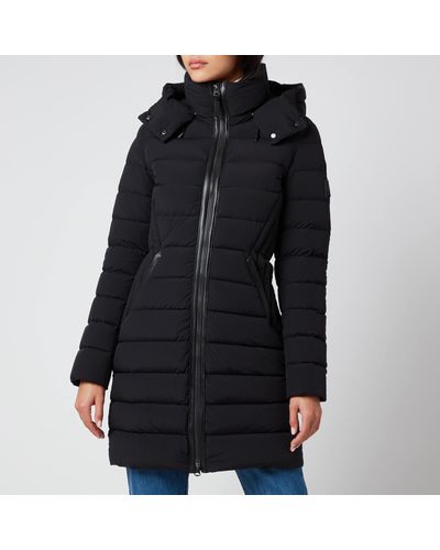 Mackage Leather Farren Stretch Lightweight Down Coat With Removable ...