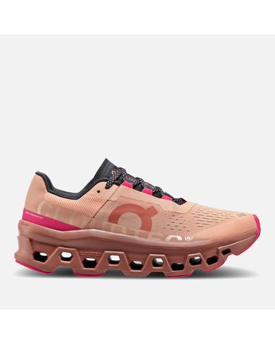 On Shoes Cloudmster Mesh Running Sneakers - Pink