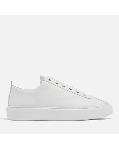 Grenson Trainer 30 Leather Trainers - White