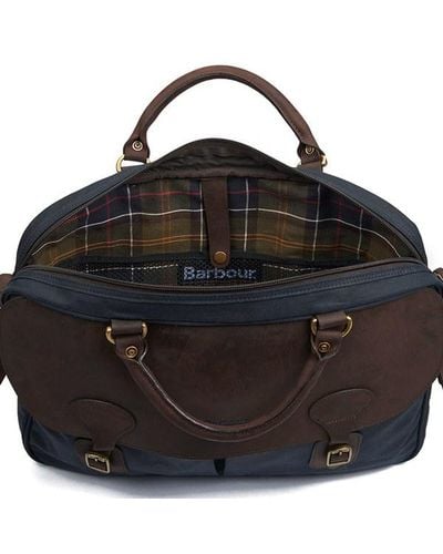 barbour wax leather briefcase