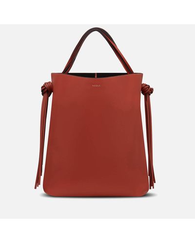 Neous Saturn Oversized Leather Tote Bag - Red