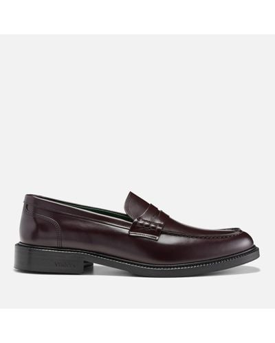VINNY'S Vinny’S ’S Townee Leather Penny Loafers - Black