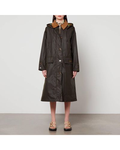Barbour X House of Hackney Petiver Waxed-cotton Coat - Black