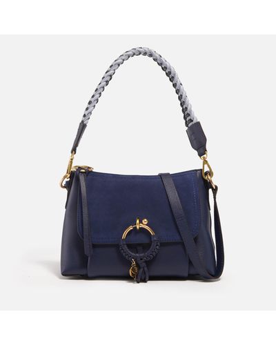 See By Chloé Joan Small Leather Hobo Bag - Blue