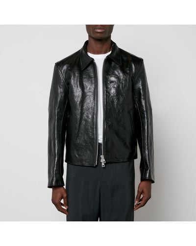 Our Legacy Mini Leather Jacket - Black