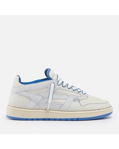 Represent Reptor Leather And Suede Trainers - Blue