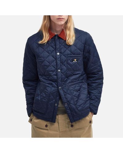 Barbour x Maison Kitsuné Kenning Quilted Shell Jacket - Blue