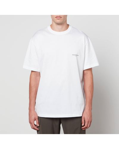 WOOYOUNGMI Logo-detailed Cotton-jersey T-shirt - White