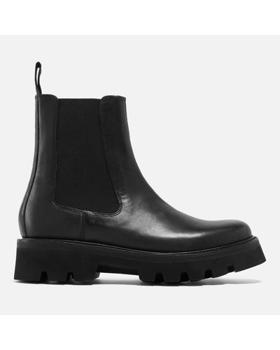 Grenson Milly Leather Chelsea Boots - Black