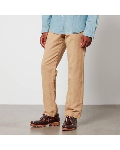 Polo Ralph Lauren Bedford Cotton Straight-Fit Trousers - Blue