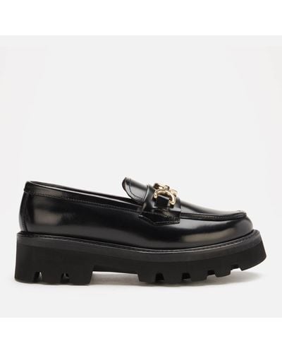 Grenson Nina Leather Loafers - Black