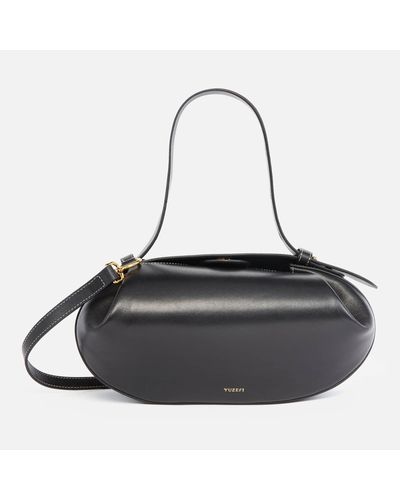 Yuzefi Loaf Leather Shoulder Bag - Black