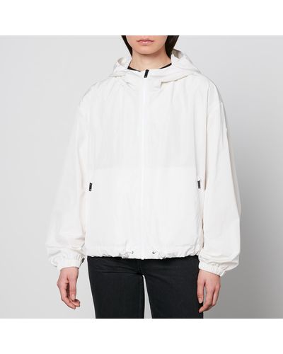 Moose Knuckles Parklawn Shell Hooded Jacket - White