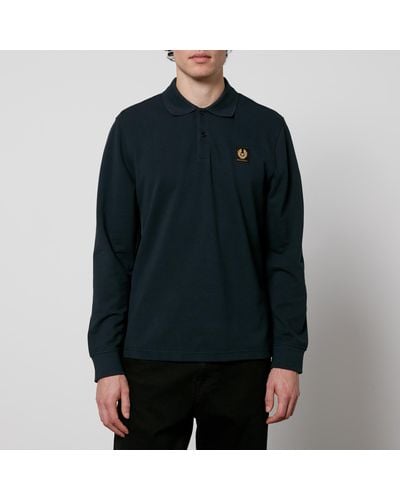Belstaff Cotton-Piqué Polo Shirt - Black