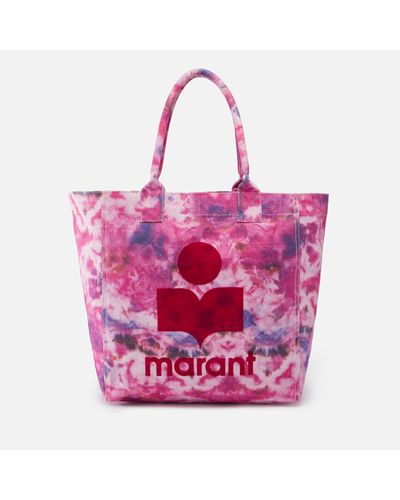Isabel Marant Yenky Tie-dye Canvas Tote Bag - Pink