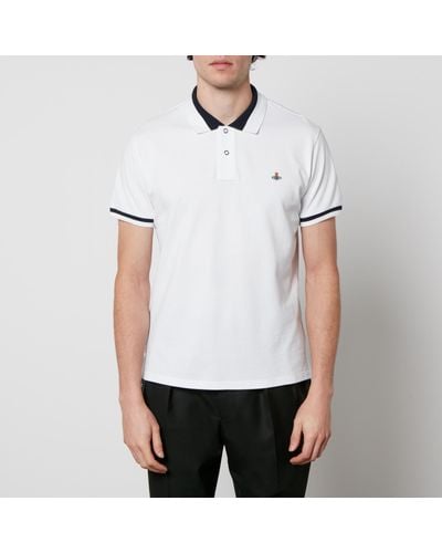 Vivienne Westwood Classic Cotton-Piqué Polo Shirt - White