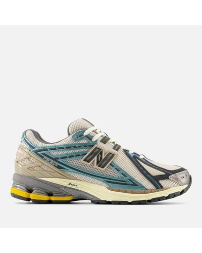 New Balance 1906 Faux Leather And Mesh Trainers - Blue