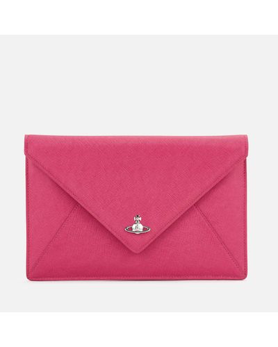 Vivienne Westwood Victoria Envelope Clutch Bag - Pink