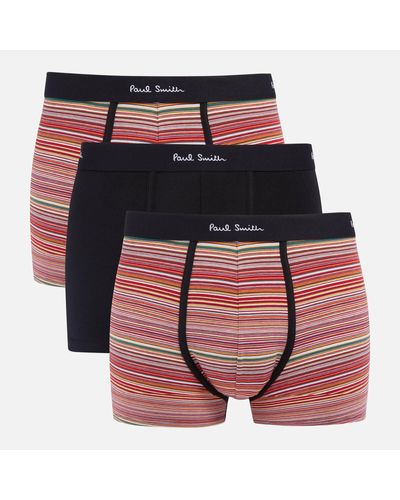 PS by Paul Smith Three-Pack Organic Cotton-Blend Boxer Shorts - Multicolor