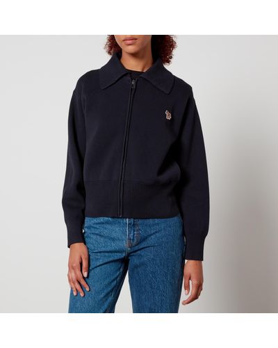 PS by Paul Smith Organic Cotton Cardigan - Blue