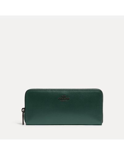 COACH Logo-detailed Leather Wallet - Green