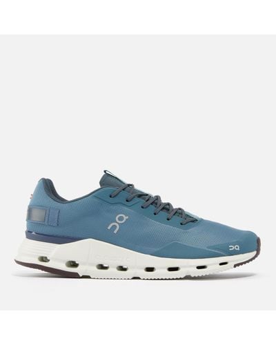 On Shoes Cloudnova Form Woven Running Trainers - Blue